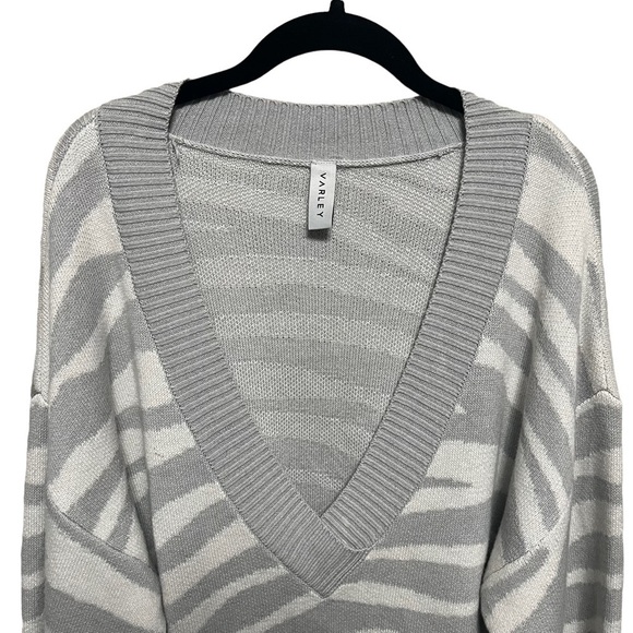 Varley Calvert Zebra Intarsia Wool Blend Sweater - Picture 5 of 9